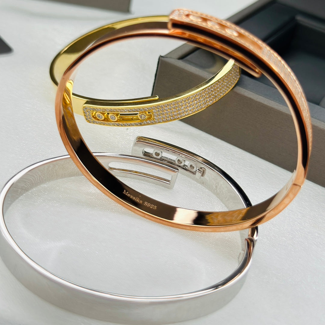 [KELA]MOVE NOA PAVÉ DIAMOND BANGLE BRACELET