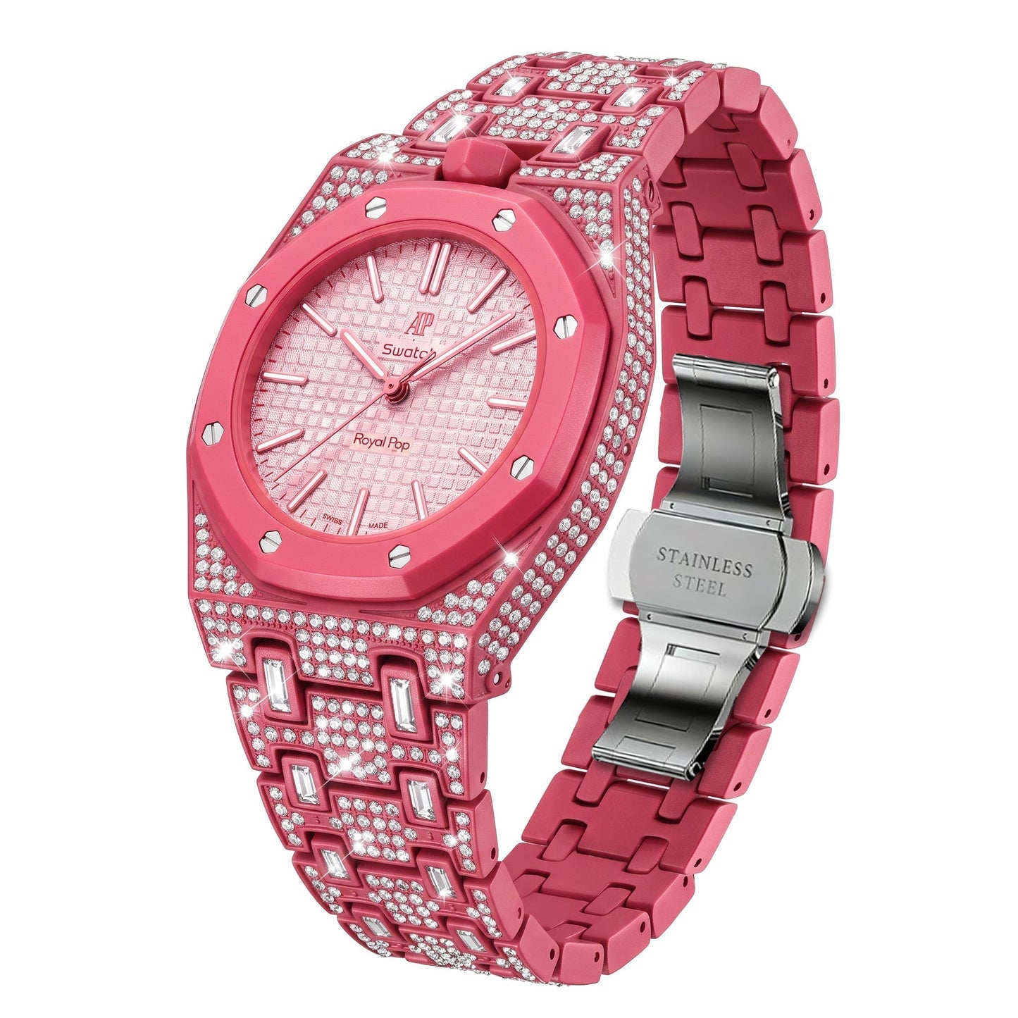 [KELA]Royal Oak Pop Exclusive Bioceramic Case & Bioceramic Strap Full Diamond