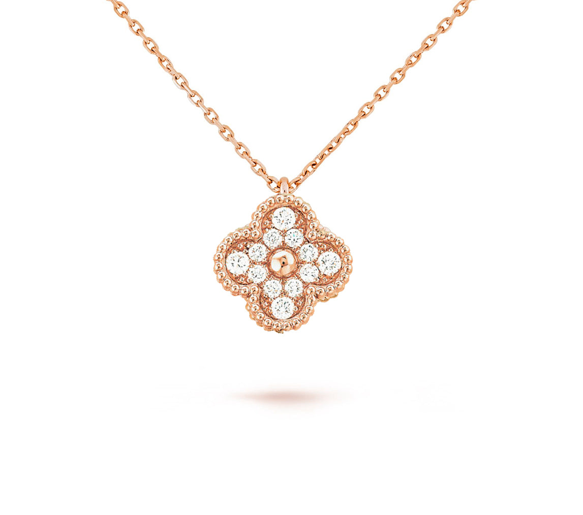 [KELA]9.5MM MINI CLOVER PENDANT NECKLACE COLLECTION
