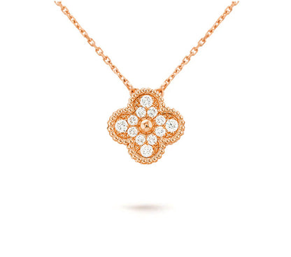 [KELA]15MM CLOVER FLOWER PENDANT NECKLACE COLLECTION