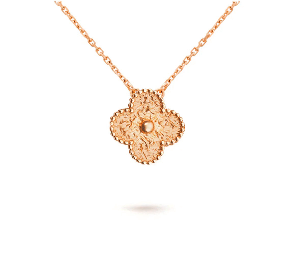 [KELA]15MM CLOVER FLOWER PENDANT NECKLACE COLLECTION
