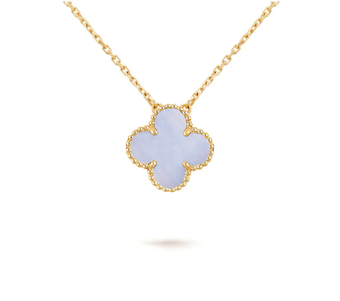 [KELA]15MM CLOVER FLOWER PENDANT NECKLACE COLLECTION