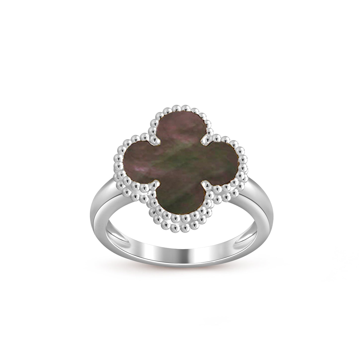 [KELA]LUCKY CLOVER VINTAGE WHITE GOLD RING COLLECTION