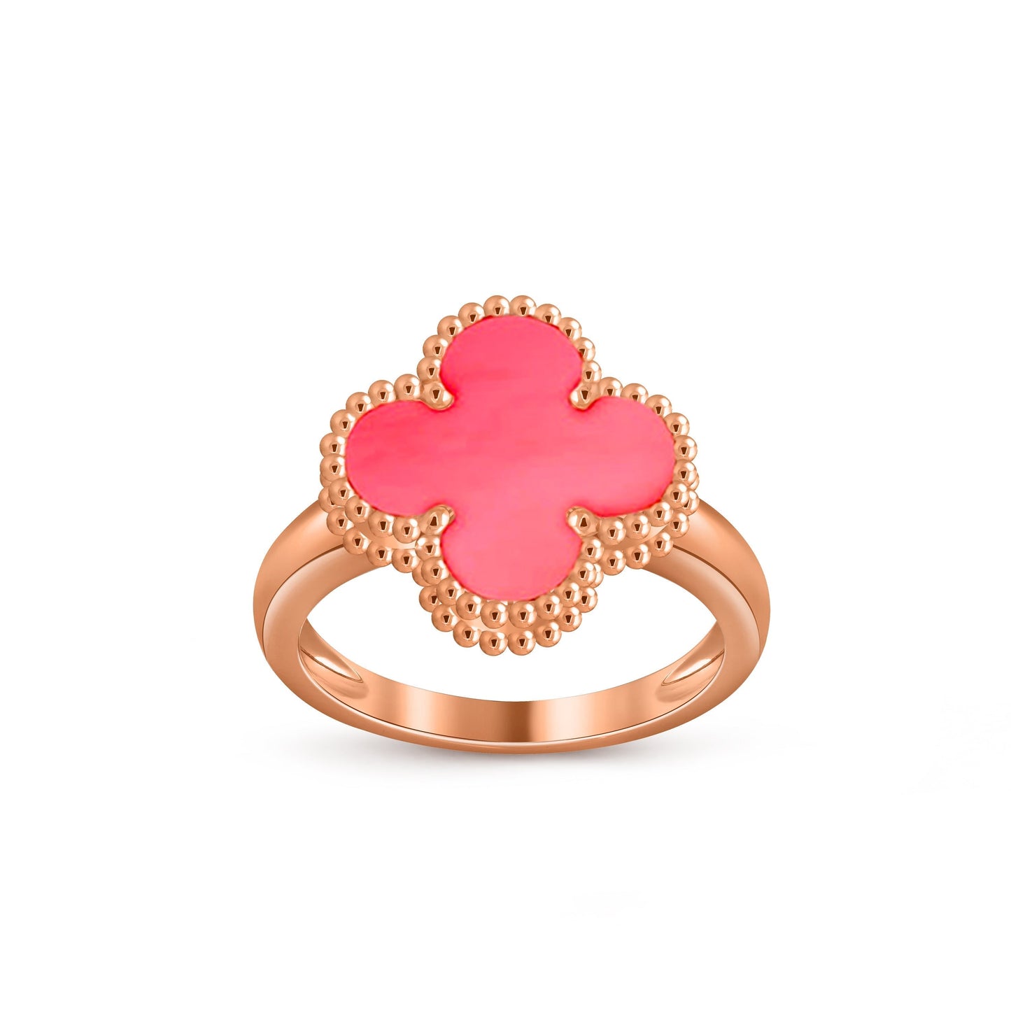 [KELA]LUCKY CLOVER VINTAGE ROSE GOLD RING COLLECTION