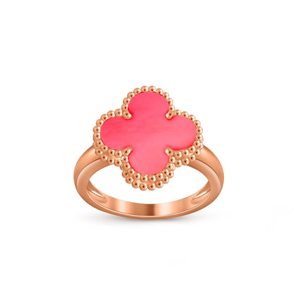 [KELA]LUCKY CLOVER VINTAGE ROSE GOLD RING COLLECTION