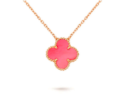 [KELA]15MM CLOVER FLOWER PENDANT NECKLACE COLLECTION