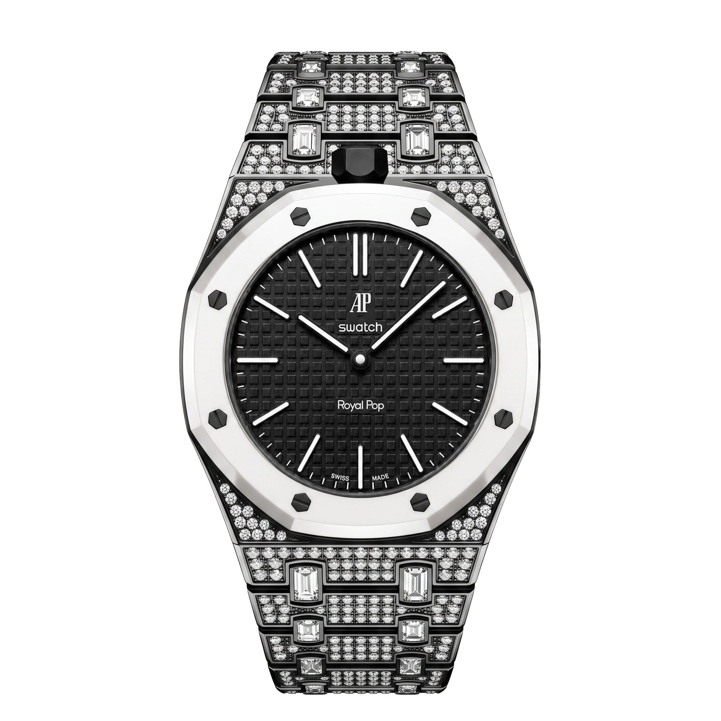 [KELA]Royal Oak Pop Exclusive Bioceramic Case & Bioceramic Strap Full Diamond