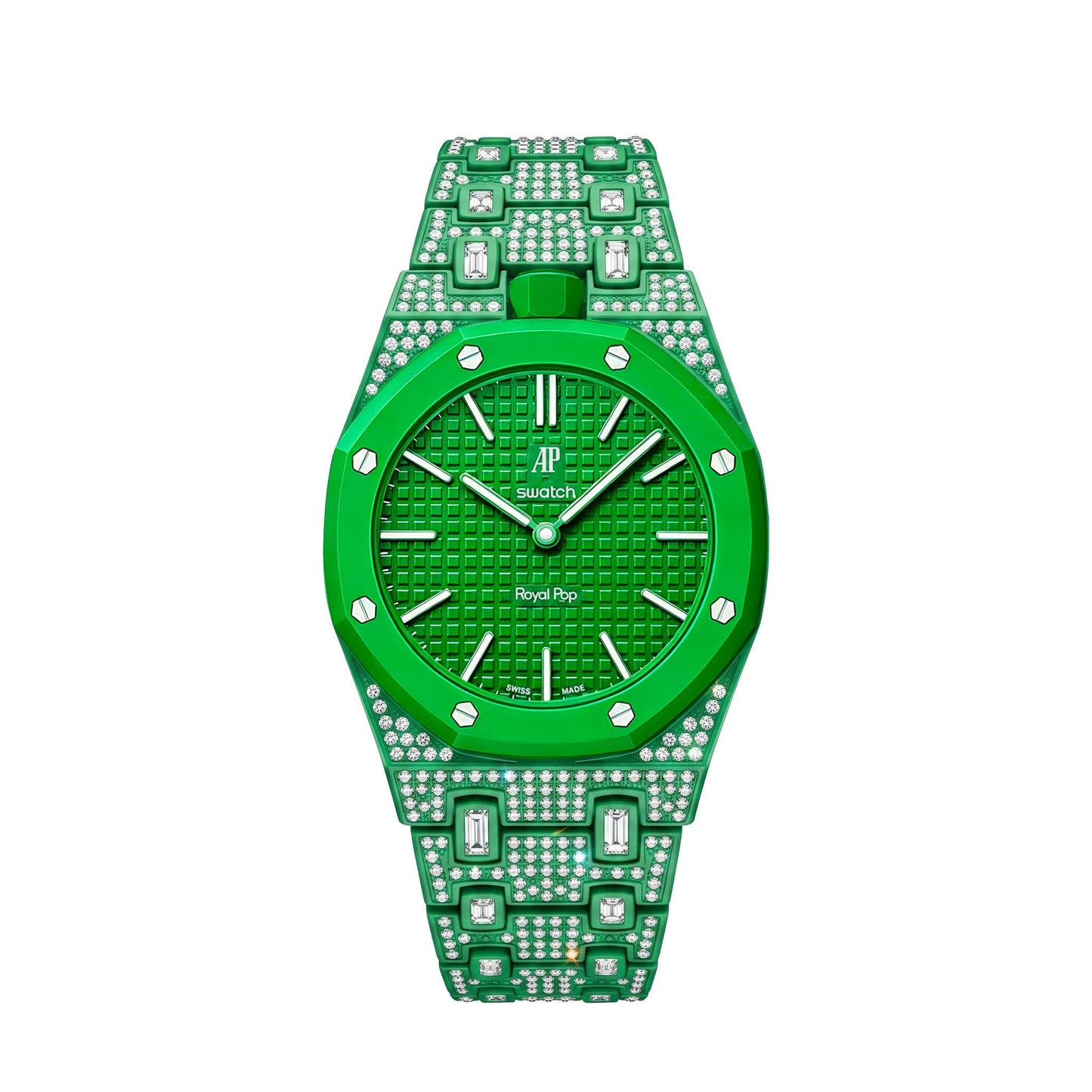 [KELA]Royal Oak Pop Exclusive Bioceramic Case & Bioceramic Strap Full Diamond