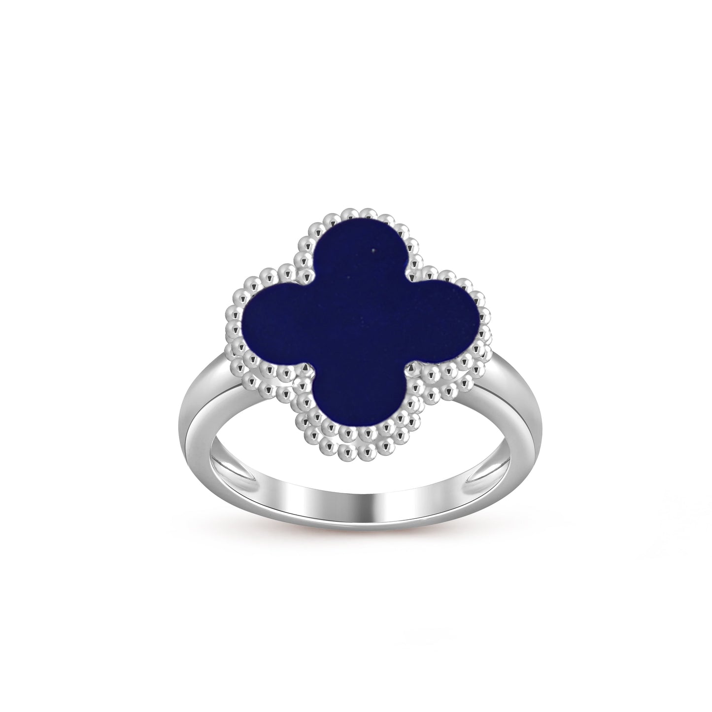 [KELA]LUCKY CLOVER VINTAGE WHITE GOLD RING COLLECTION