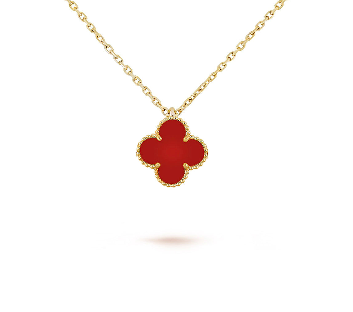 [KELA]9.5MM MINI CLOVER PENDANT NECKLACE COLLECTION