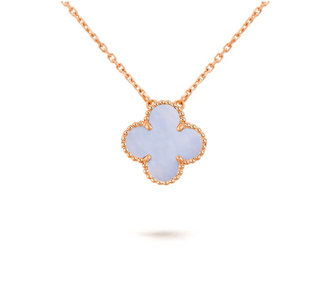 [KELA]15MM CLOVER FLOWER PENDANT NECKLACE COLLECTION