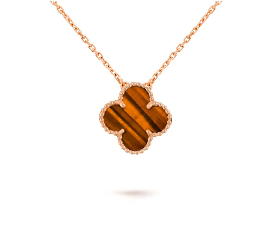 [KELA]15MM CLOVER FLOWER PENDANT NECKLACE COLLECTION