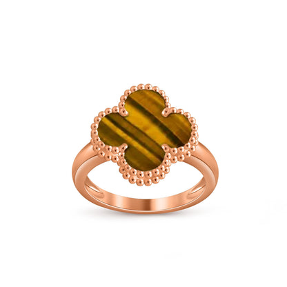 [KELA]LUCKY CLOVER VINTAGE ROSE GOLD RING COLLECTION