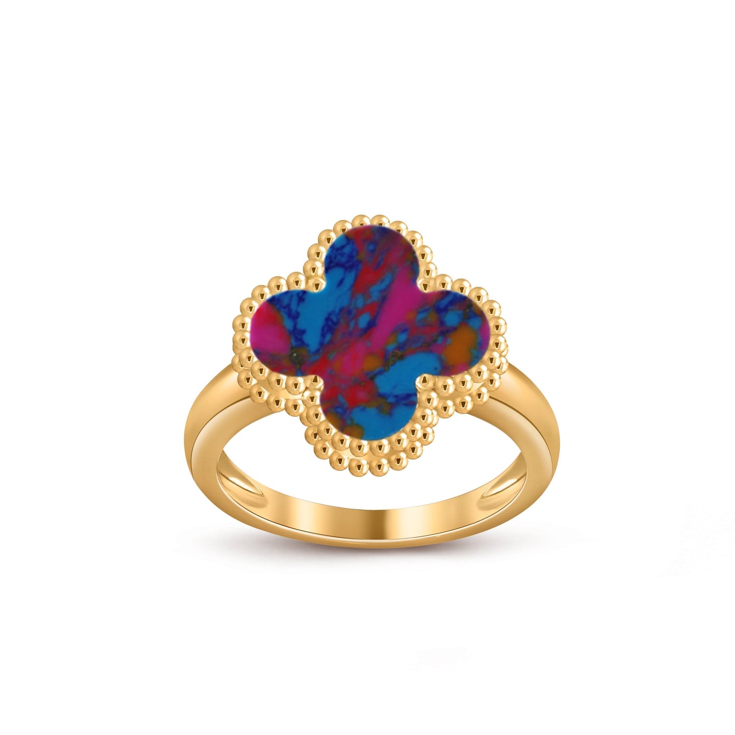 [KELA]LUCKY CLOVER VINTAGE GOLD RING COLLECTION