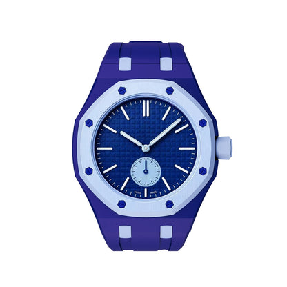 [KELA]OAK POP EXCLUSIVE DARK BLUE AND LIGHT BLUE SILICONE STRAP