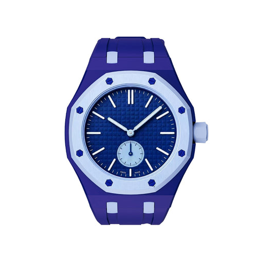 [KELA]OAK POP EXCLUSIVE DARK BLUE AND LIGHT BLUE SILICONE STRAP