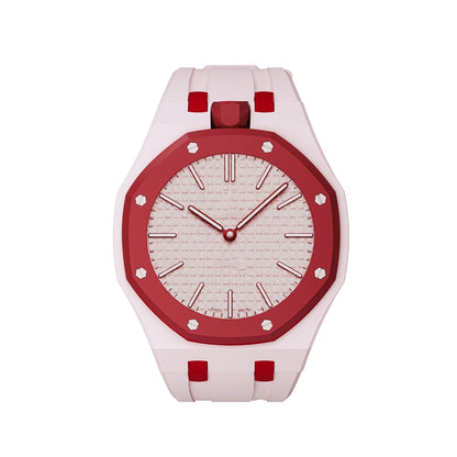 [KELA]OAK POP EXCLUSIVE PINK AND RED SILICONE STRAP