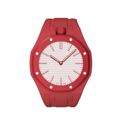 [KELA]OAK POP EXCLUSIVE RED SILICONE STRAP