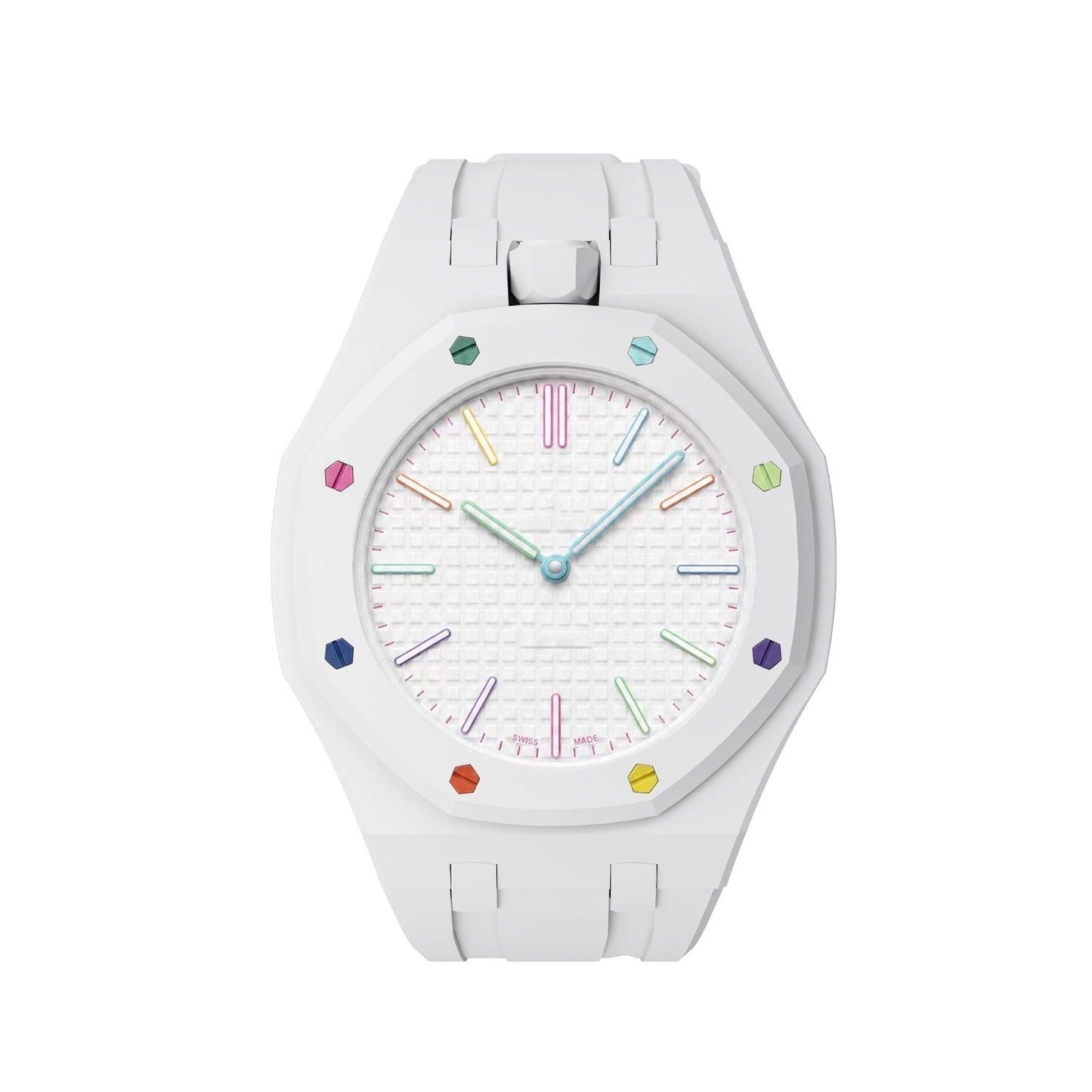 [KELA]OAK POP EXCLUSIVE  WHITE SILICONE STRAP