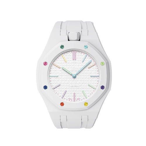 [KELA]OAK POP EXCLUSIVE  WHITE SILICONE STRAP