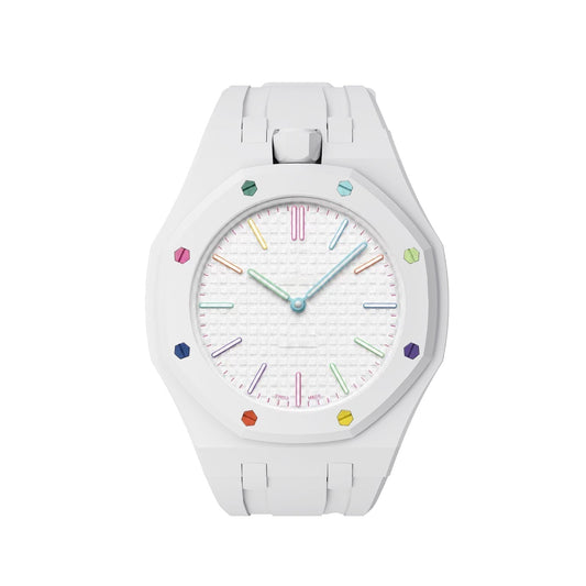 [KELA]OAK POP EXCLUSIVE  WHITE SILICONE STRAP