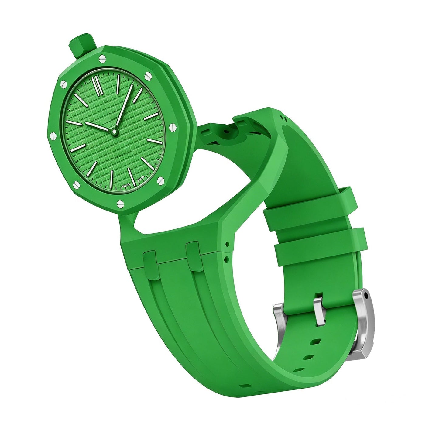 [KELA]OAK POP EXCLUSIVE GREEN SILICONE STRAP