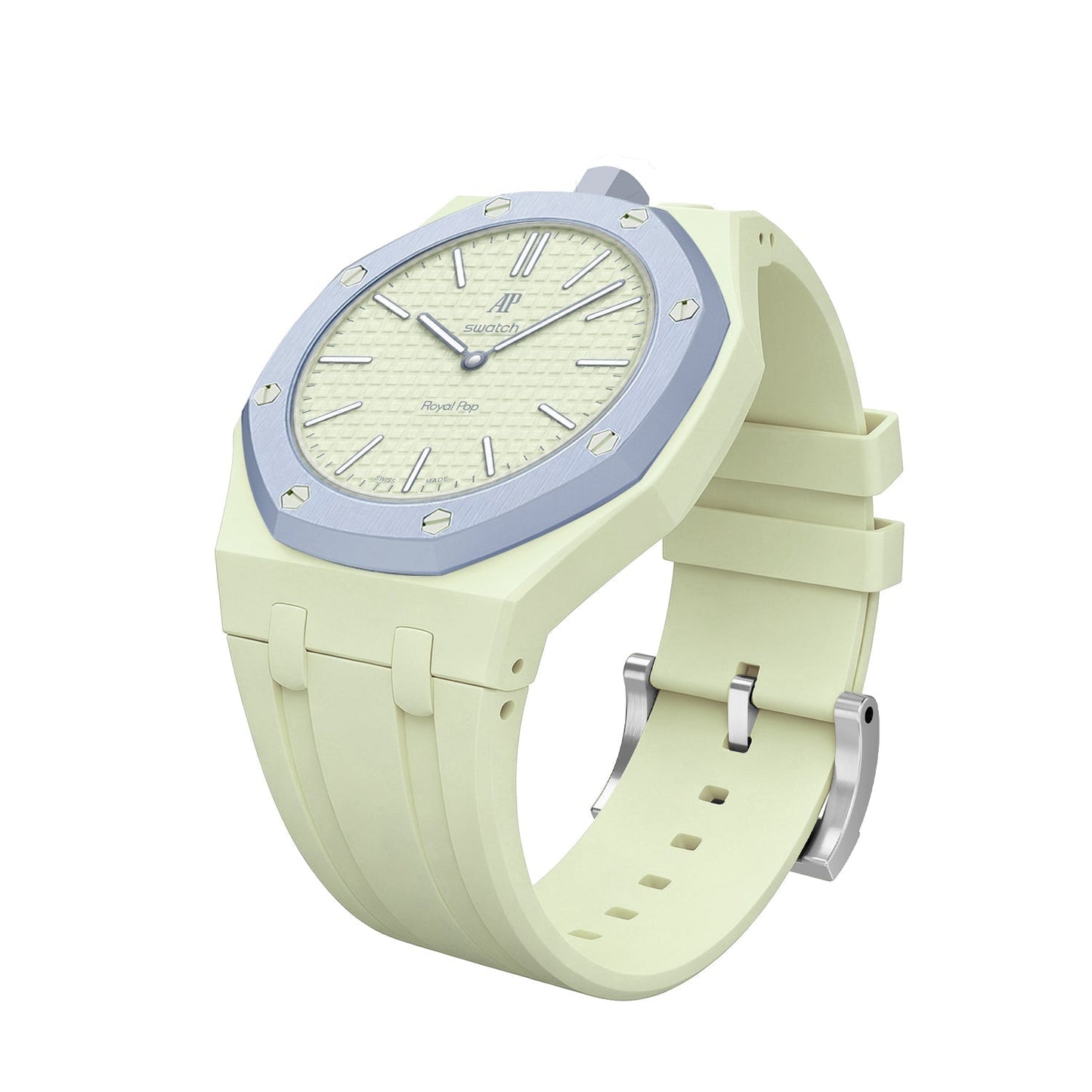 [KELA]OAK POP EXCLUSIVE CREAMY YELLOW SILICONE STRAP