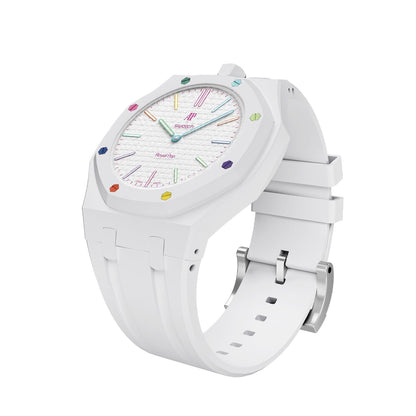 [KELA]OAK POP EXCLUSIVE  WHITE SILICONE STRAP