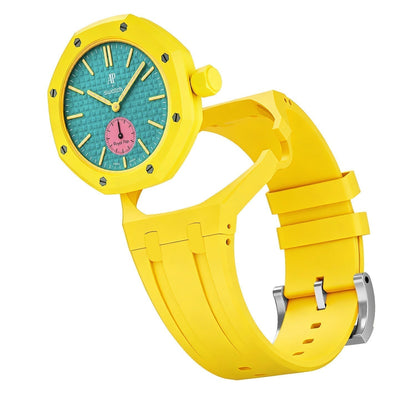 [KELA]OAK POP EXCLUSIVE YELLOW SILICONE STRAP