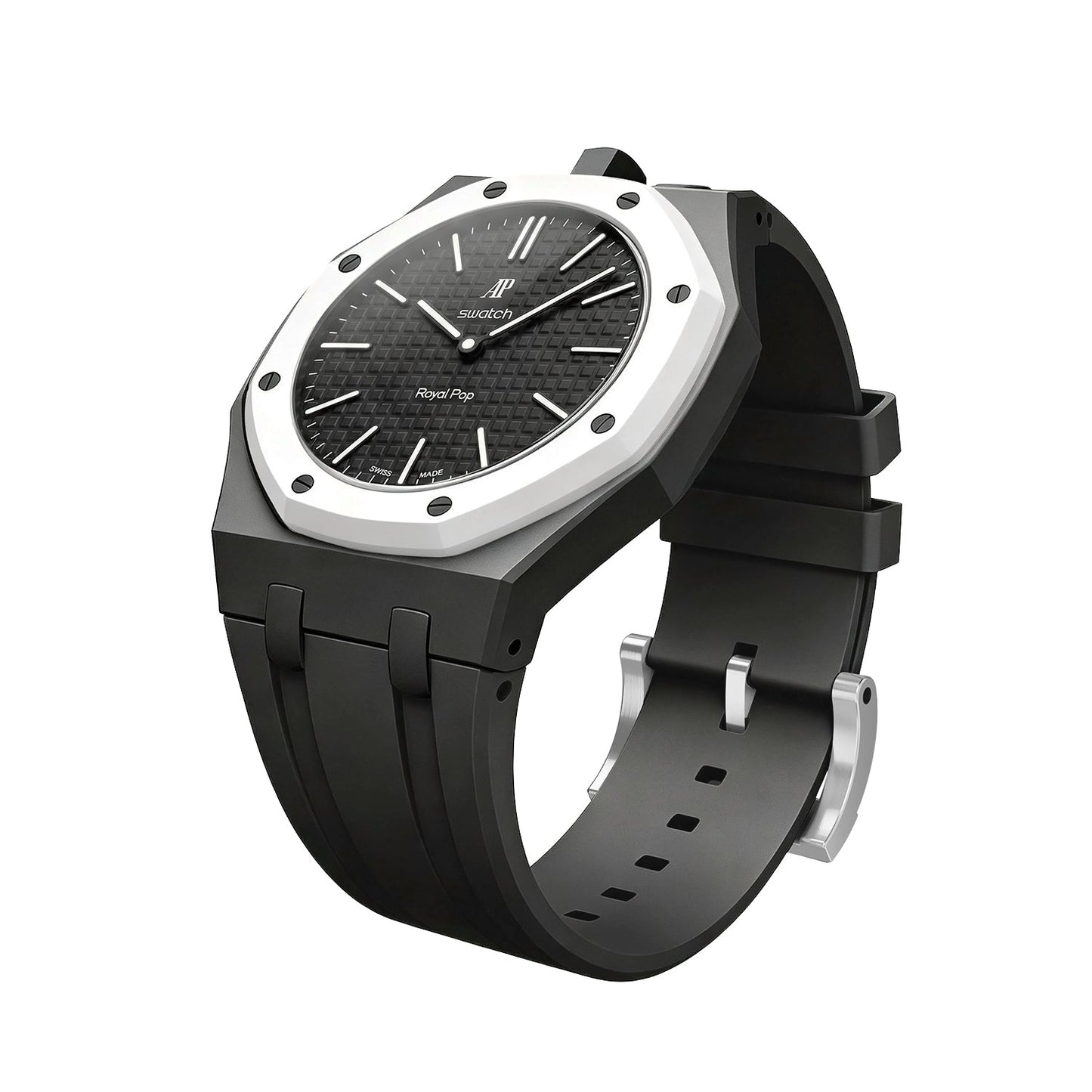 [KELA]OAK POP EXCLUSIVE BLACK SILICONE STRAP