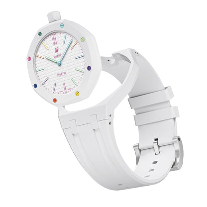 [KELA]OAK POP EXCLUSIVE  WHITE SILICONE STRAP