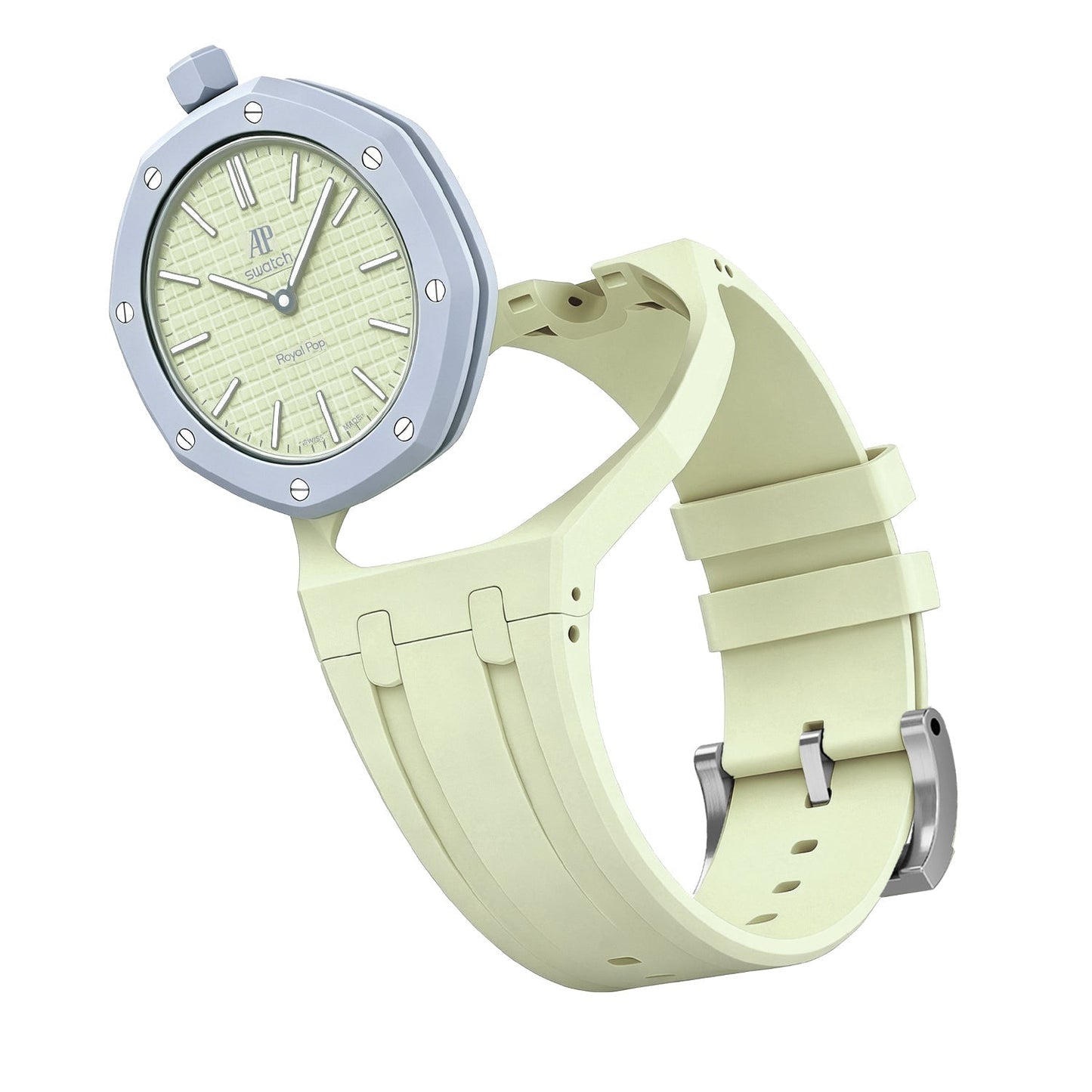 [KELA]OAK POP EXCLUSIVE CREAMY YELLOW SILICONE STRAP
