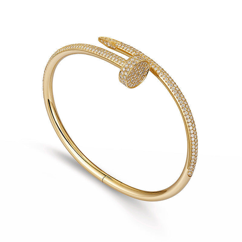 [KELA]JUSTE UN CLOU 3.5MM FULL PAVÉ NAIL BANGLE