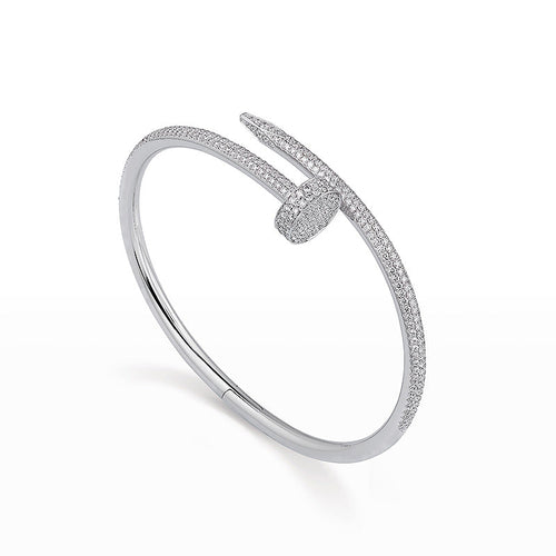 [KELA]JUSTE UN CLOU 3.5MM FULL PAVÉ NAIL BANGLE