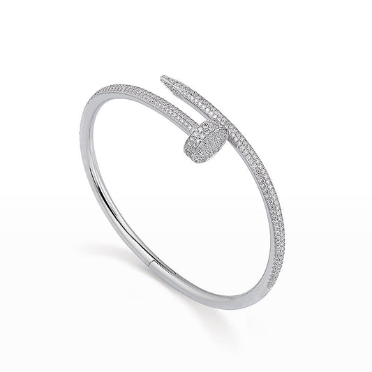 [KELA]JUSTE UN CLOU 3.5MM FULL PAVÉ NAIL BANGLE