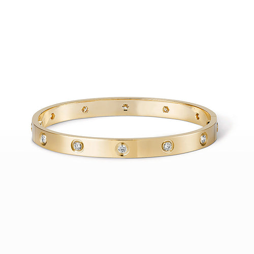 [KELA]CLASSIC 6.1MM LOVE BANGLE - 10-DIAMOND