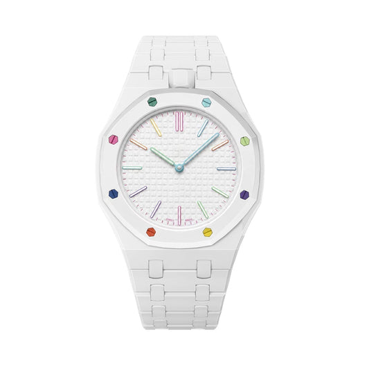 [KELA]OAK POP EXCLUSIVE WHITE BIOCERAMIC STRAP
