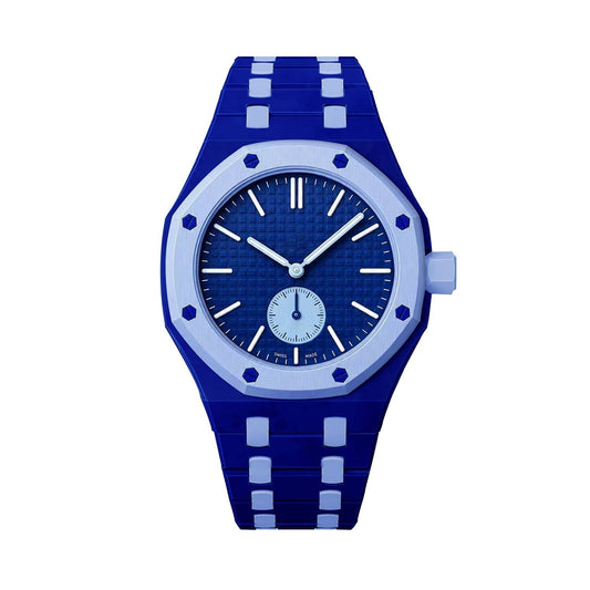 [KELA]OAK POP EXCLUSIVE DARK BLUE AND LIGHT BLUE BIOCERAMIC STRAP