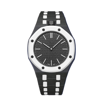 [KELA]OAK POP EXCLUSIVE BLACK AND WHITE BIOCERAMIC STRAP