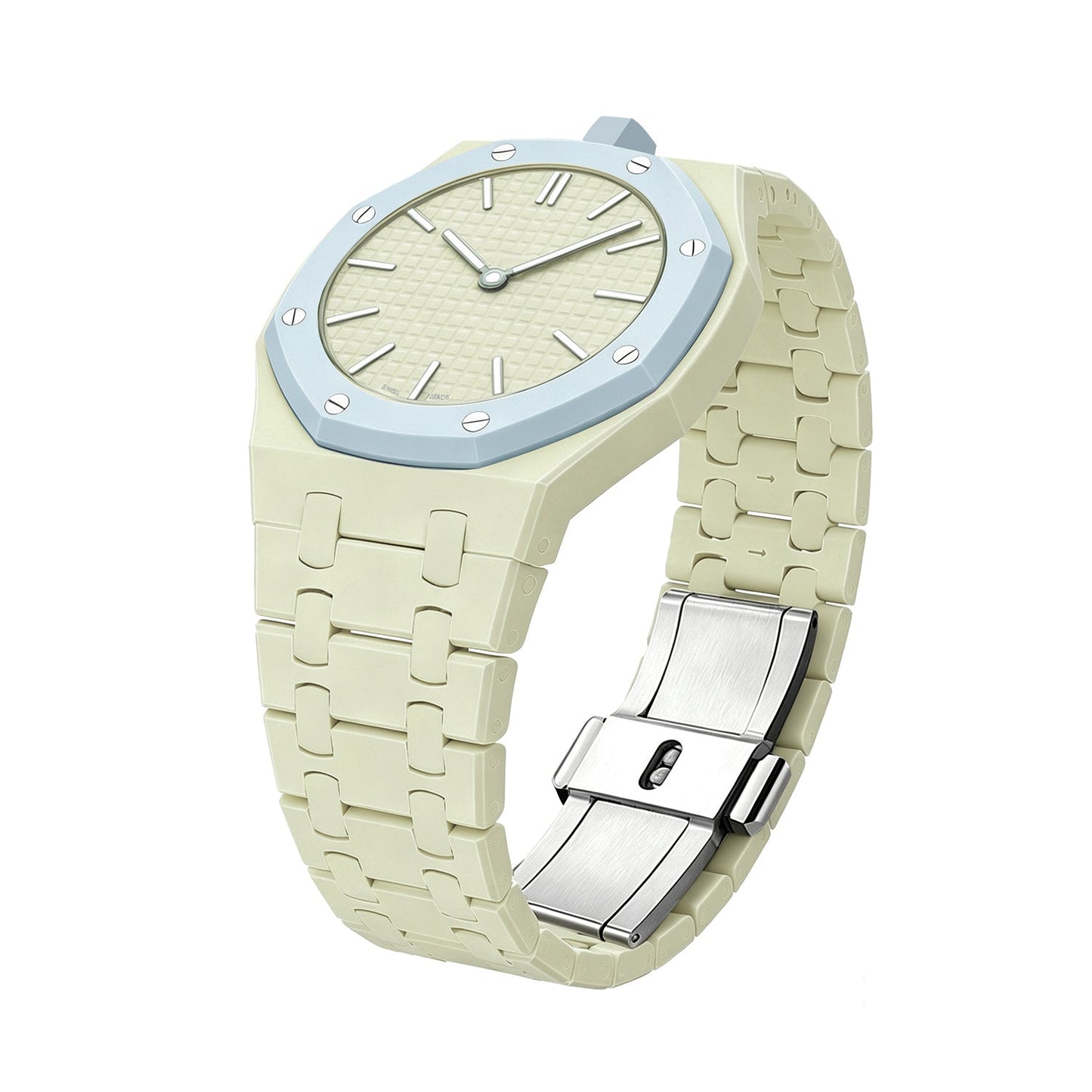 [KELA]OAK POP EXCLUSIVE CREAMY YELLOW BIOCERAMIC STRAP