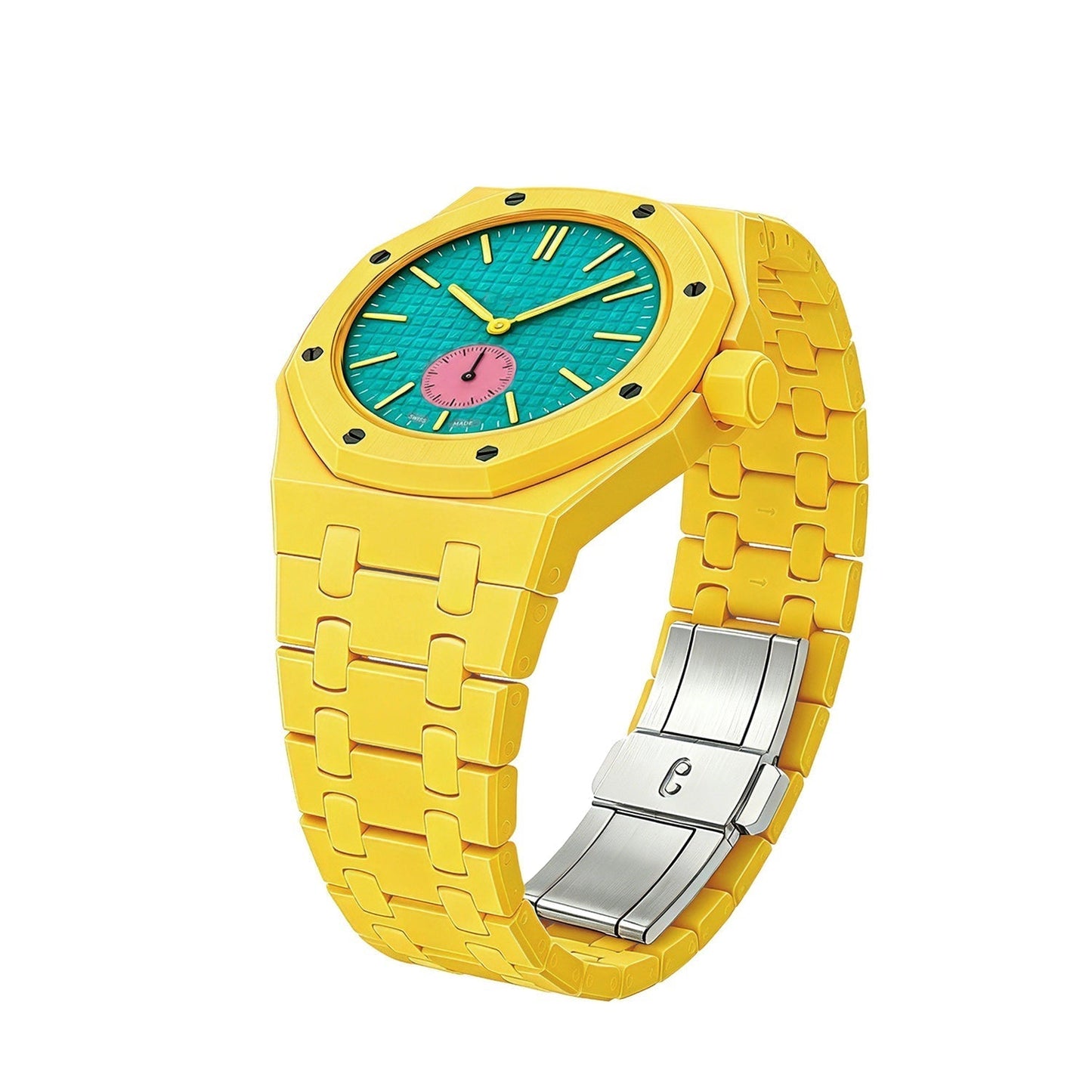 [KELA]OAK POP EXCLUSIVE YELLOW BIOCERAMIC STRAP