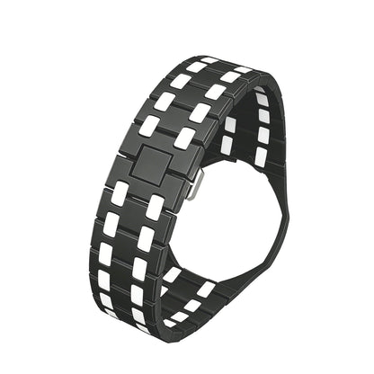 [KELA]OAK POP EXCLUSIVE BLACK AND WHITE BIOCERAMIC STRAP