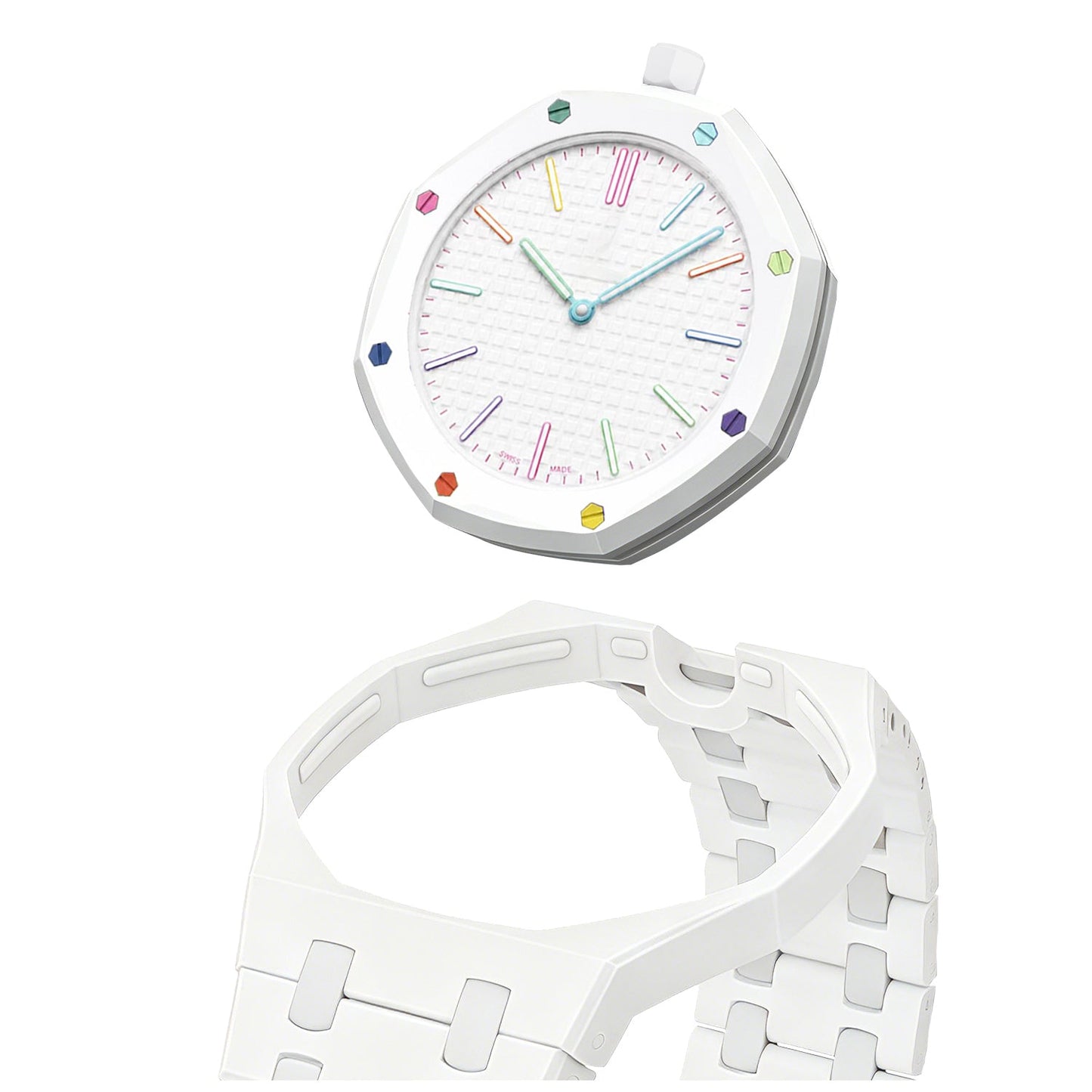 [KELA]OAK POP EXCLUSIVE WHITE BIOCERAMIC STRAP