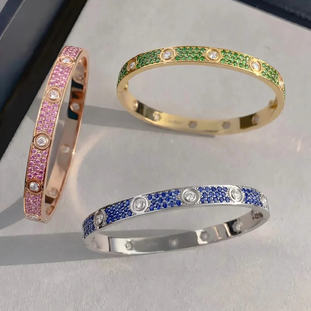 [KELA]CLASSIC 6.1MM LOVE BRACELET 10-DIAMOND FULL PAVÉ