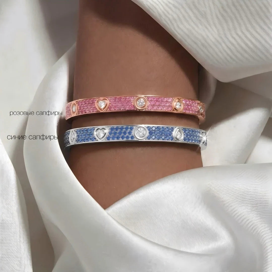 [KELA]CLASSIC 6.1MM LOVE BRACELET 10-DIAMOND FULL PAVÉ