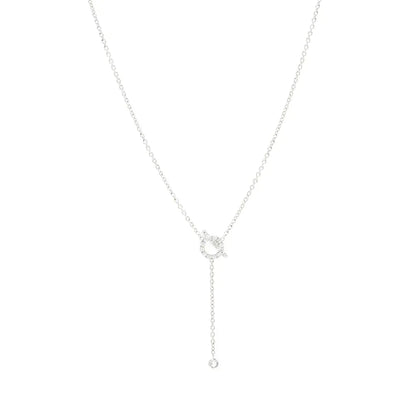 [KELA]FINESSE SILVER DIAMOND NECKLACE