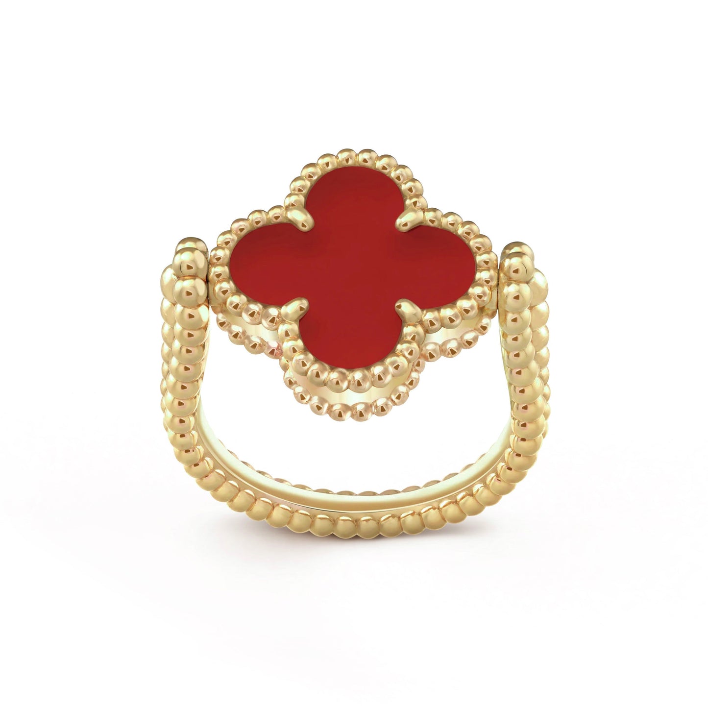 [KELA]LUCKY CLOVER GOLD REVERSIBLE RING