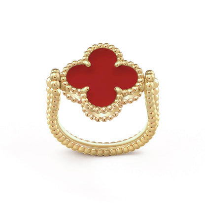 [KELA]LUCKY CLOVER GOLD REVERSIBLE RING