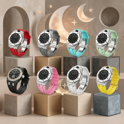 [KELA]Royal Oak Pop Exclusive Steel Case & Silicone Strap With Cradle