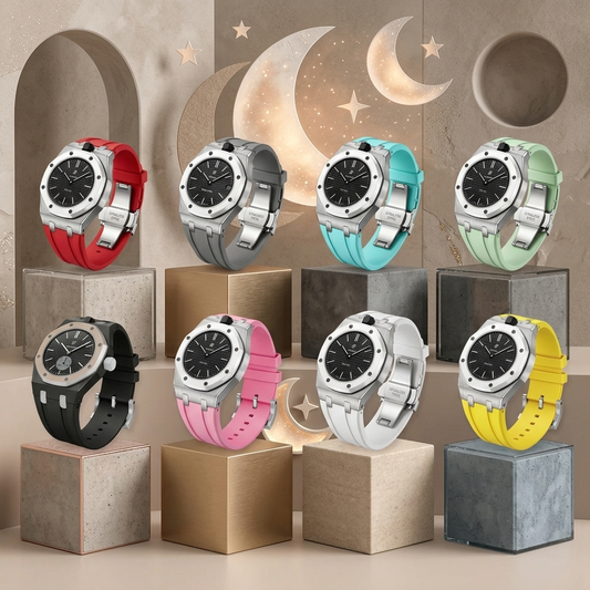 [KELA]Royal Oak Pop Exclusive Steel Case & Silicone Strap With Cradle